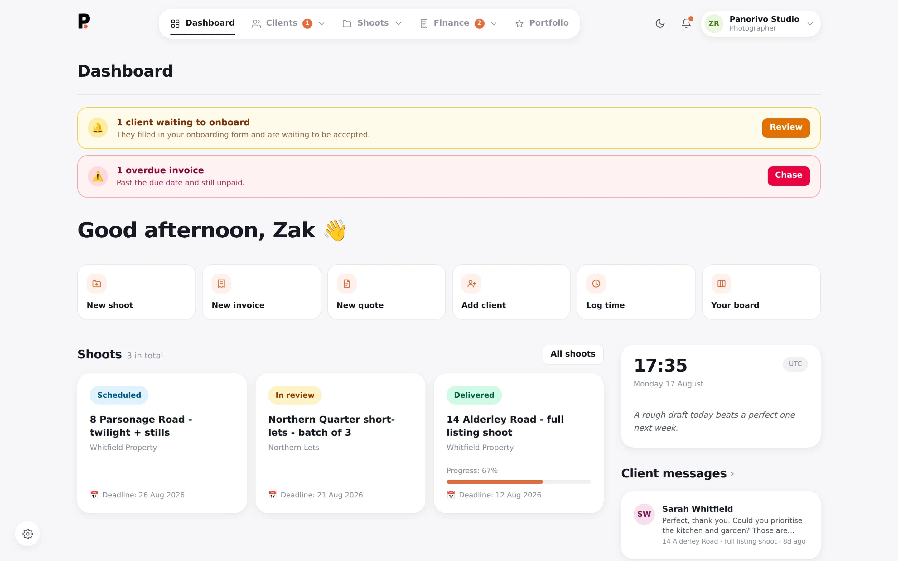 Panorivo: Everything waiting on you, on one screen