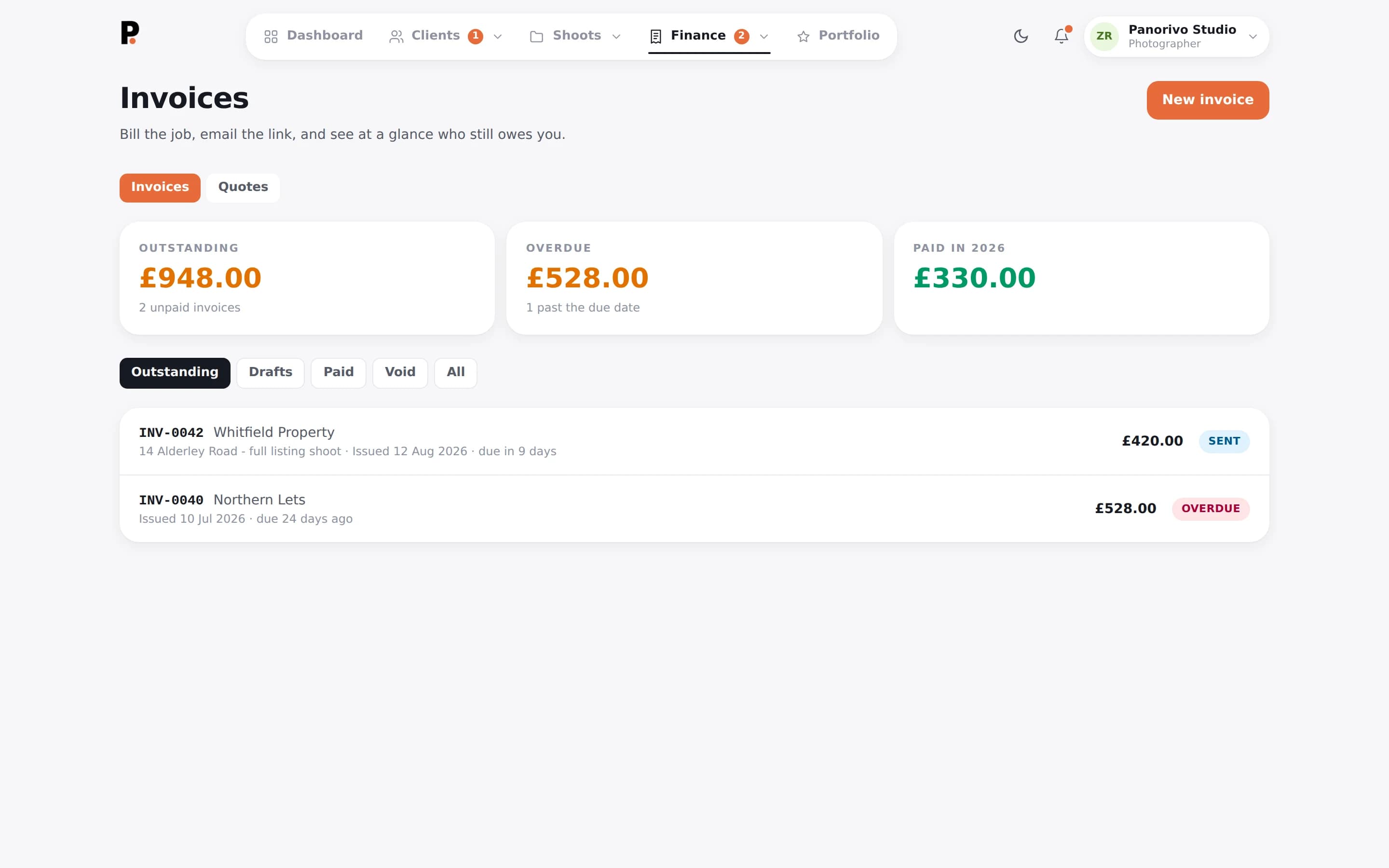 Panorivo: Invoices that chase themselves